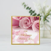 Das beliebteste und eleganteste 50-jährige Bestehe Einladung (Stehend Vorderseite)