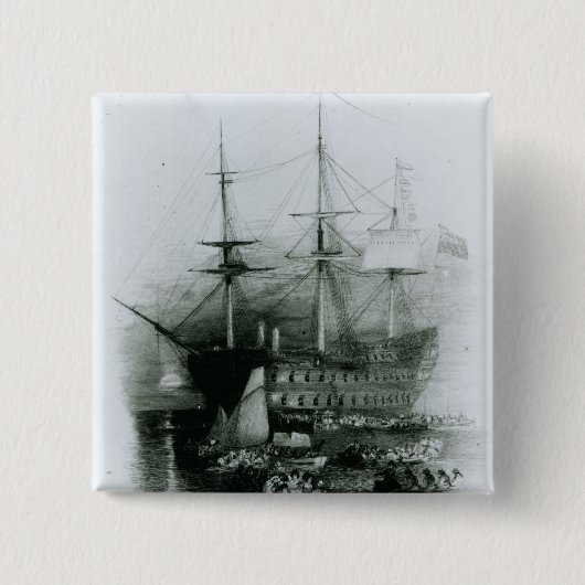 Das Bellerophon an Plymouth-Ton Button (Vorderseite)