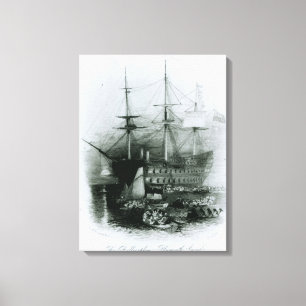 Das Bellerophon an Plymouth-Ton Leinwanddruck