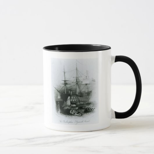 Das Bellerophon an Plymouth-Ton Tasse (Rechts)