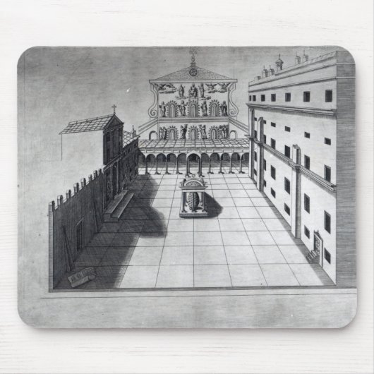 Das belvedere-Gericht in alten St Peter Rom Mousepad (Vorne)