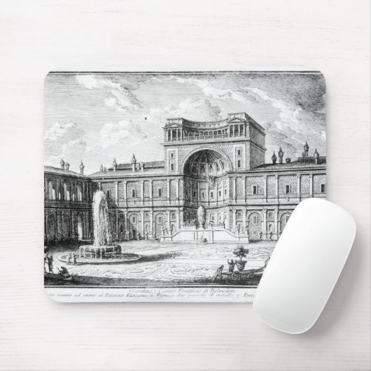 Das belvedere-Gericht in Vatikan Rom Mousepad (Mit Mouse)