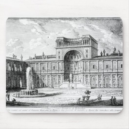 Das belvedere-Gericht in Vatikan Rom Mousepad (Vorne)