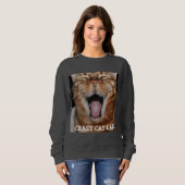 Das bengalische Sweatshirt "VERRÜCKTE CAT-DAME " (Vorne ganz)
