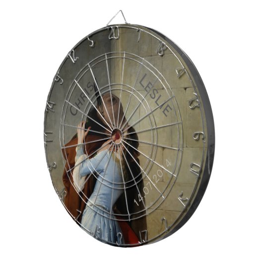 Das benutzerdefinierte Textarboard Kiss/Il Bacio Dartscheibe (Vorderseite rechts)