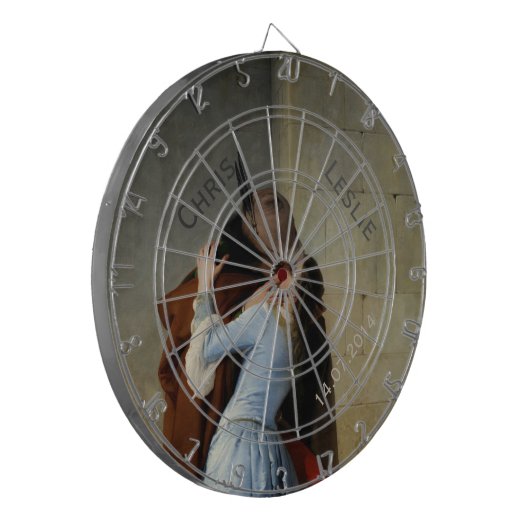 Das benutzerdefinierte Textarboard Kiss/Il Bacio Dartscheibe (Vorderseite Links)