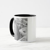 Das Bergschrund auf der Einbuchtung Blanche im Tasse (Vorderseite Links)