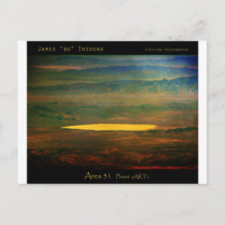 das berüchtigte Gebiet 51 Postkarte