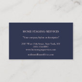 Das berufliche Geschäft der Visitenkarte (Rückseite)