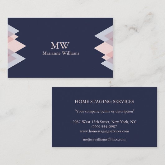 Das berufliche Geschäft der Visitenkarte (Vorne/Hinten)