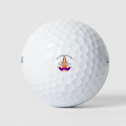 Das beruhigt mein Chakra Golfball (Vorderseite)
