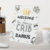 Das berühmte Begrüßungszeichen Sockelschild (In SItu)