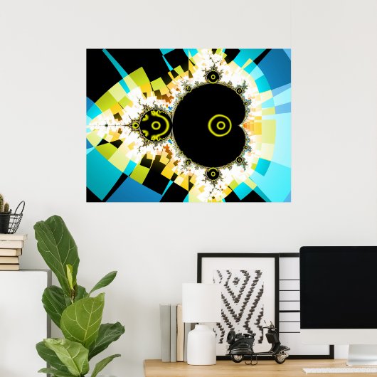 Das berühmte Full Mandelbrot Set Fraktal Art Poster (Heimbüro)