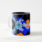 Das berühmte Full Mandelbrot Set Zweifarbige Tasse (Vorderseite Links)