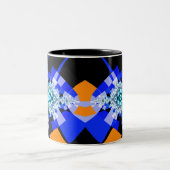 Das berühmte Full Mandelbrot Set Zweifarbige Tasse (Mittel)
