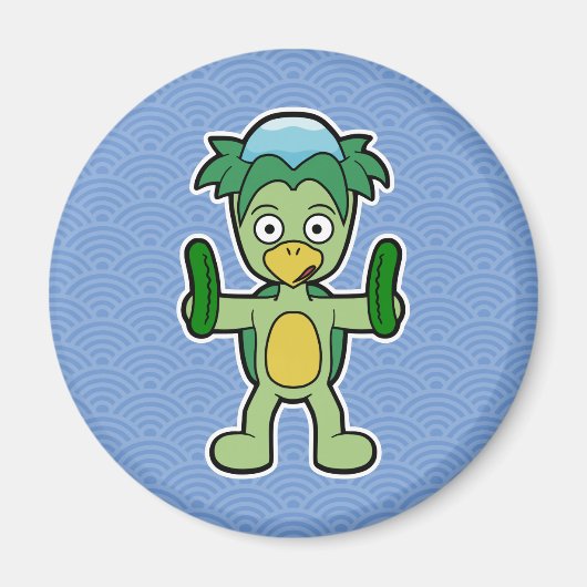 Das berühmte japanische Monster Kappa Yokai Magnet (Vorne)