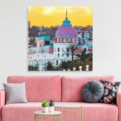 Das berühmte Luxushotel Negresco in Nizza Leinwanddruck (Insitu (Wohnzimmer))