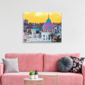 Das berühmte Luxushotel Negresco in Nizza Leinwanddruck (Insitu (Wohnzimmer))