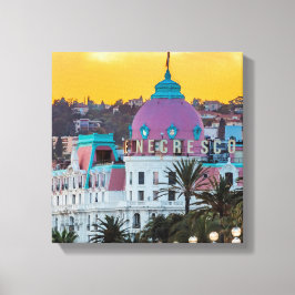 Das berühmte Luxushotel Negresco in Nizza Leinwanddruck