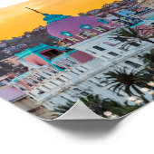 Das berühmte Luxushotel Negresco in Nizza Poster (Ecke)