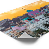 Das berühmte Luxushotel Negresco in Nizza Poster (Ecke)