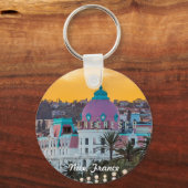 Das berühmte Luxushotel Negresco in Nizza Schlüsselanhänger (Vorderseite)