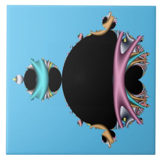 Das berühmte Mandelbrot-Set Fliese (Vorderseite)