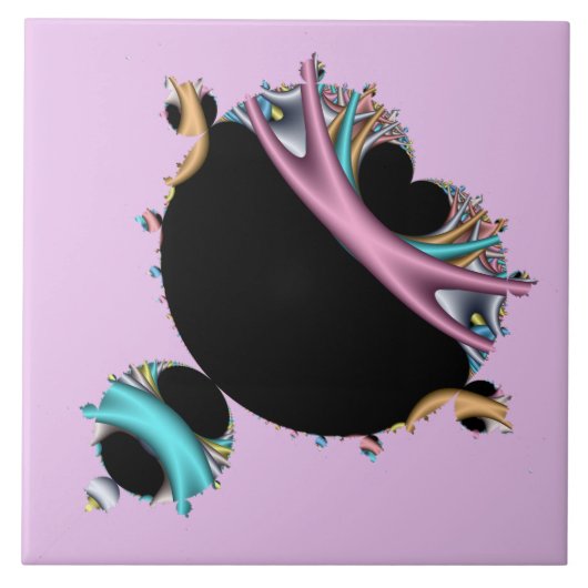 Das berühmte Mandelbrot-Set Fliese (Vorderseite)