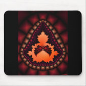 Das berühmte Moth-Fraktal von Mandelbrot Mousepad (Vorne)