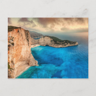 Das berühmte Navagio (Schiffswrack) auf der Insel Postkarte