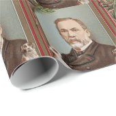 Das berühmte Portrait Louis Pasteur Geschenkpapier (Rolleneckpunkt)