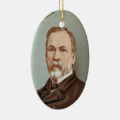 Das berühmte Portrait Louis Pasteur Keramikornament (Rechts)