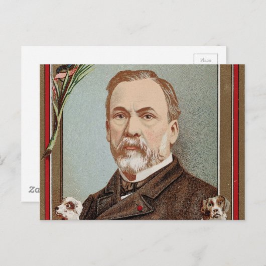 Das berühmte Portrait Louis Pasteur Postkarte (Vorne/Hinten)