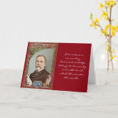 Das berühmte Porträt von Louis Pasteur - historisc Karte (Gelbe Blume)