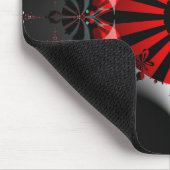 Das berühmte Set mit Mandelbrot in Schwarz und Rot Mousepad (Ecke)