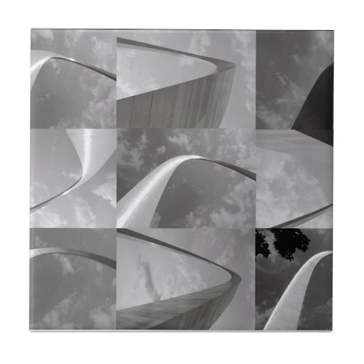 Das berühmte Tor zum West St. Louis Arch Fliese (Vorderseite)