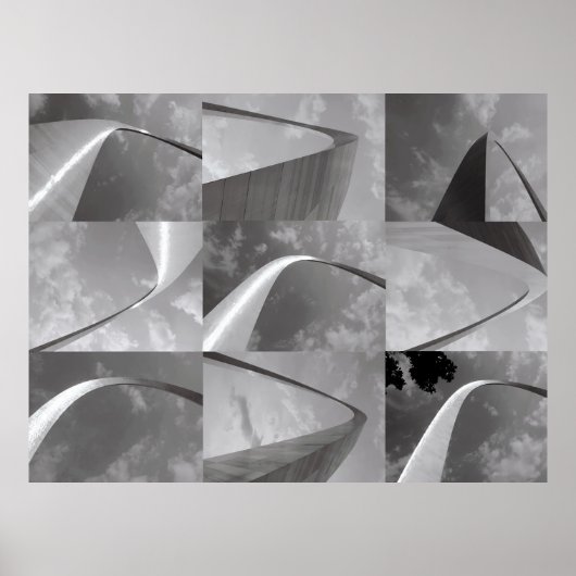 Das berühmte Tor zum West St. Louis Arch Poster (Vorne)