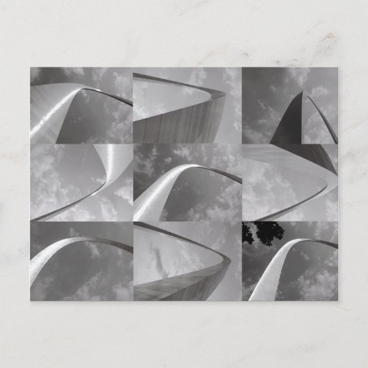 Das berühmte Tor zum West St. Louis Arch Postkarte (Vorderseite)