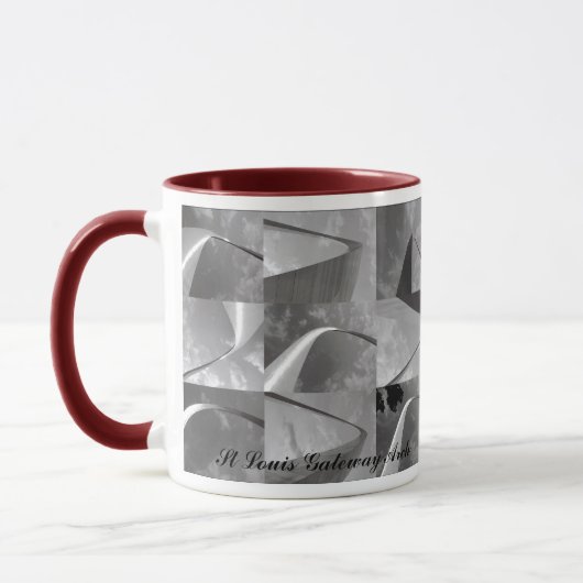 Das berühmte Tor zum West St. Louis Arch Tasse (Links)