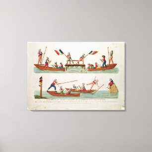 Das berühmte Turnier zwischen den Lancers Leinwanddruck