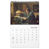 Das berühmte Vermeer-Gemälde Kalender (Mär 2027)