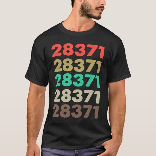 Das besagt 28371 Retro Zip-Code Zipcode 28371 T-Shirt (Vorderseite)