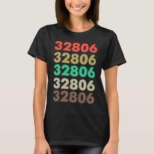Das besagt 32806 Retro Zip-Code Zipcode 32806 T-Shirt