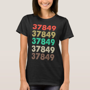 Das besagt 37849 Retro Zip-Code Zipcode 37849 T-Shirt