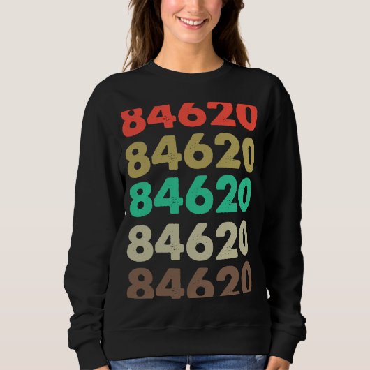 Das besagt 84620 Retro Zip-Code Zipcode 84620 Sweatshirt (Vorderseite)