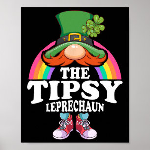 Das beschwipste Leprechaun St Patricks Day Kostüm Poster