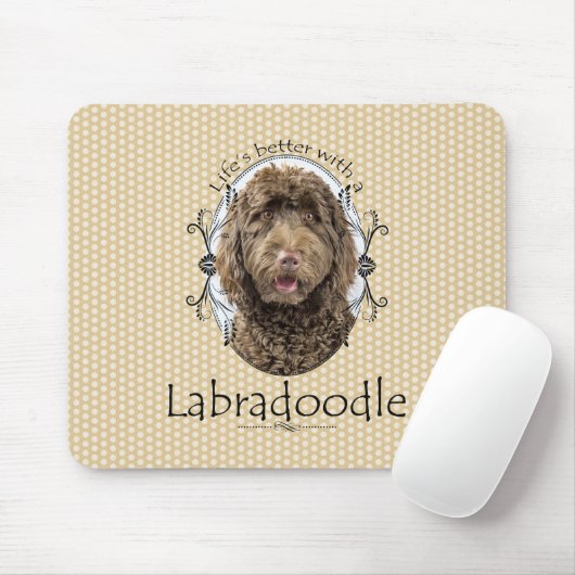 Das bessere Labradoodle-Mousepad des Lebens Mousepad (Mit Mouse)