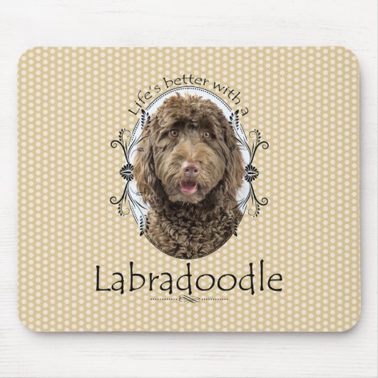 Das bessere Labradoodle-Mousepad des Lebens Mousepad (Vorne)