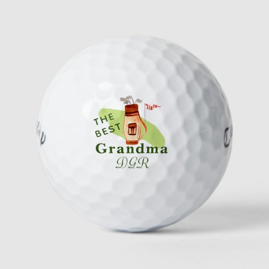 Das BEST GRANDMA Monogramm Golfball (Vorderseite)