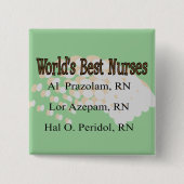 "Das Best-Krankenschwestern der Welt" Button (Vorderseite)